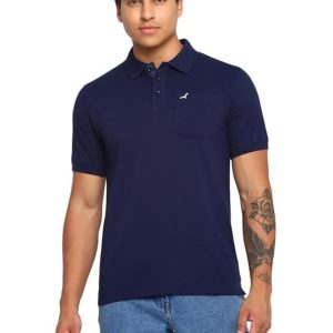 AMERICAN CREW Polo Collar T-Shirt for Men with Pocket